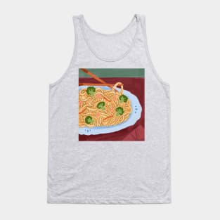 Bowl of noodles and vegetables Tank Top